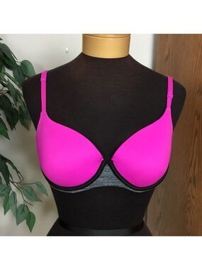 PINK Victoria’s Secret 34C pink/black/gray marled